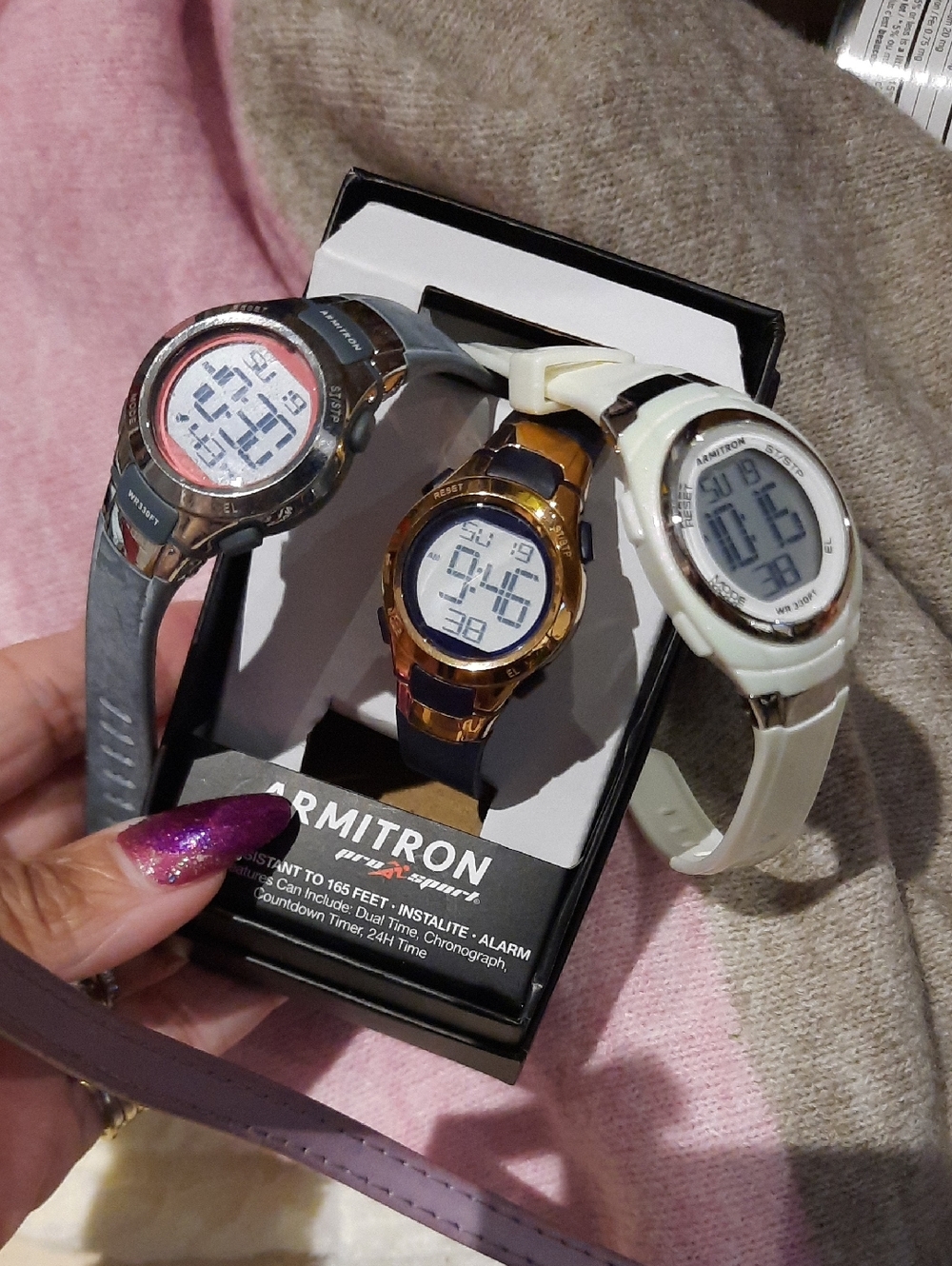 Lot of 3 AUTHENTIC GENUINE ARMITRON SPORTS🏃♀️🏊♀️ WATCHES WOMEN'S WATCH NEW